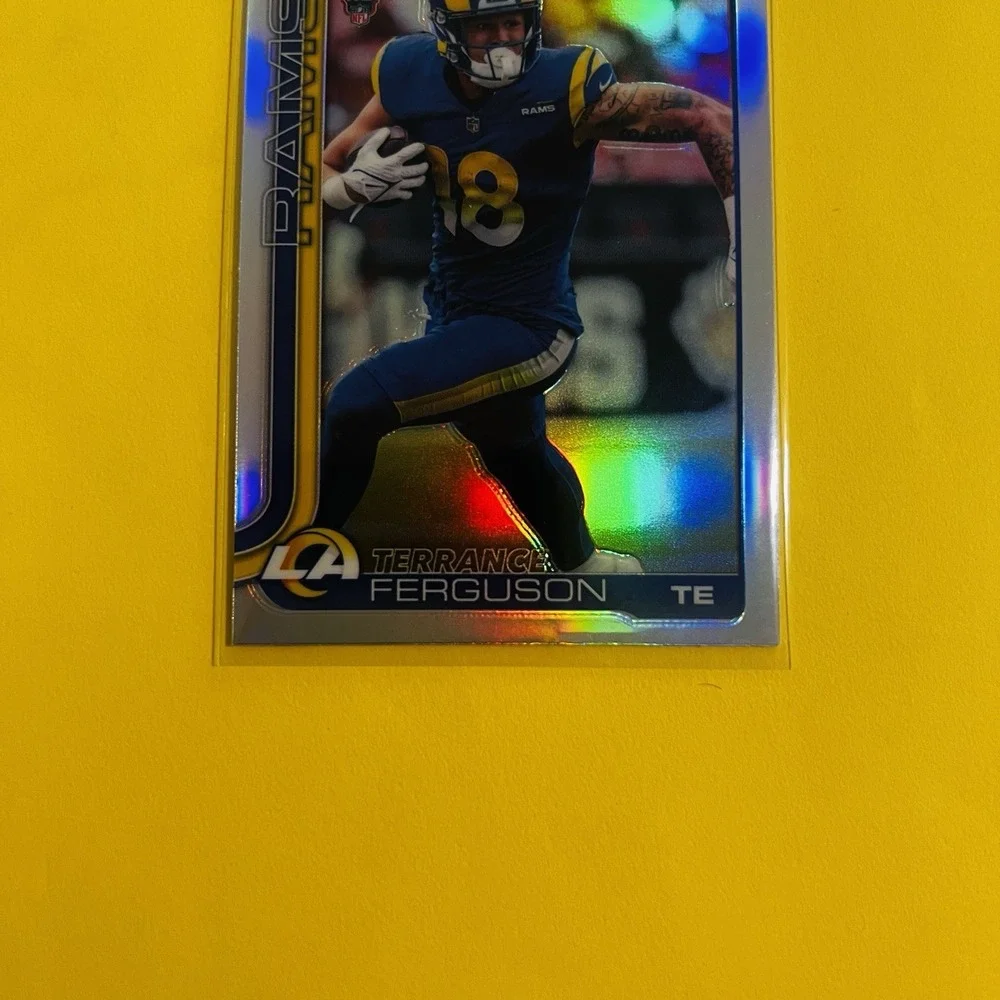 2025 Topps Chrome NFL Football Terrance Ferguson RC‎ #335 Refractor Rams